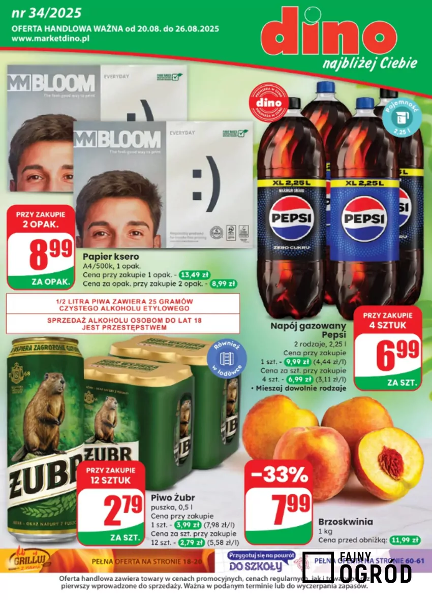 Popularne produkty w okazyjnej cenie - do 26 sierpnia Dino - gazetka