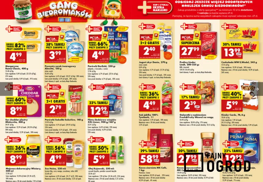 W Biedronce gigantyczne obniżki cen - do 31 sierpnia Biedronka - gazetka