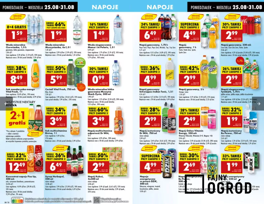 Napoje w Biedronce w atrakcyjnych cenach Biedronka - gazetka