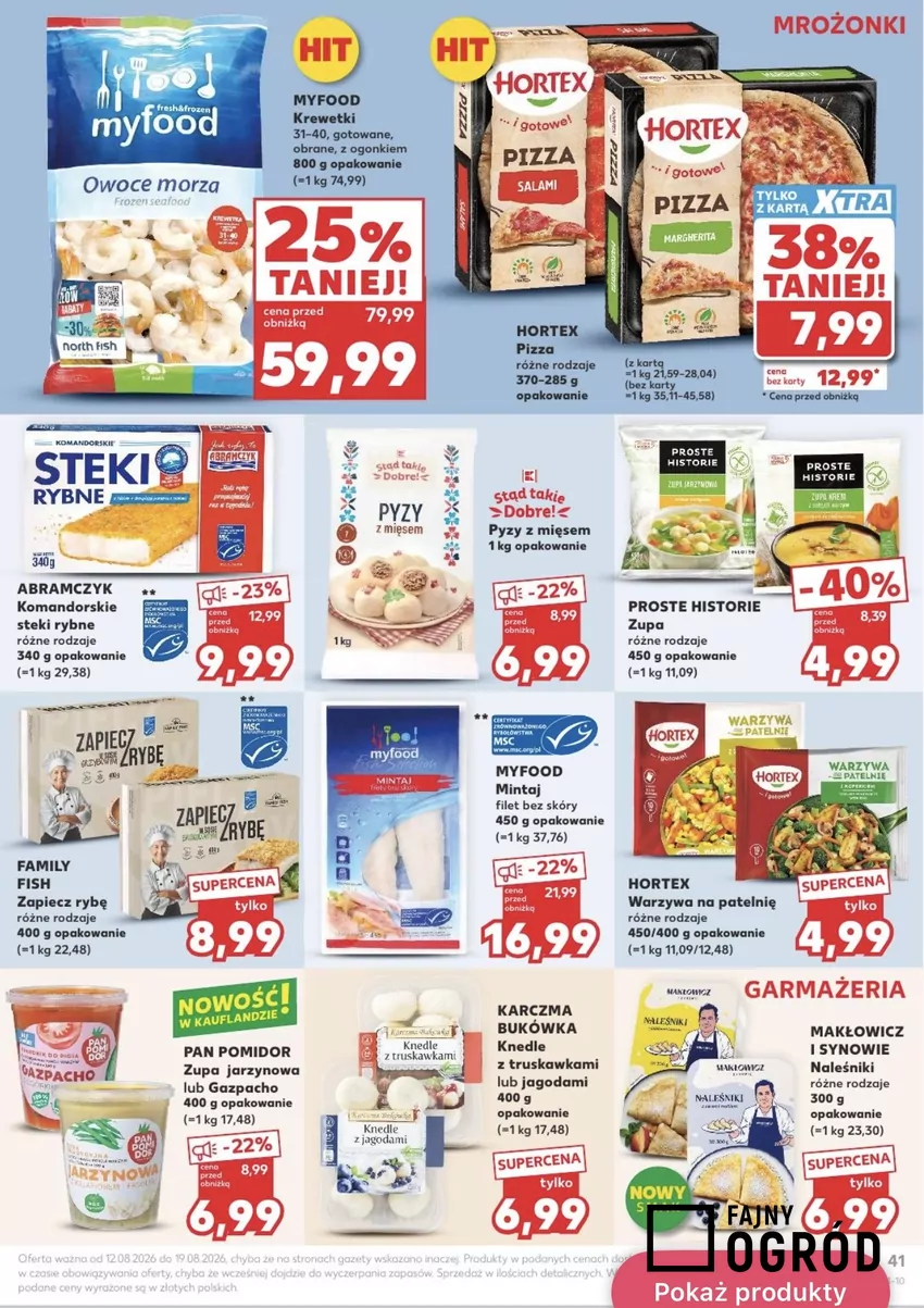 Krewetki (800 g) myfood 25% taniej w Kauflandzie Promocje w Kauflandzie