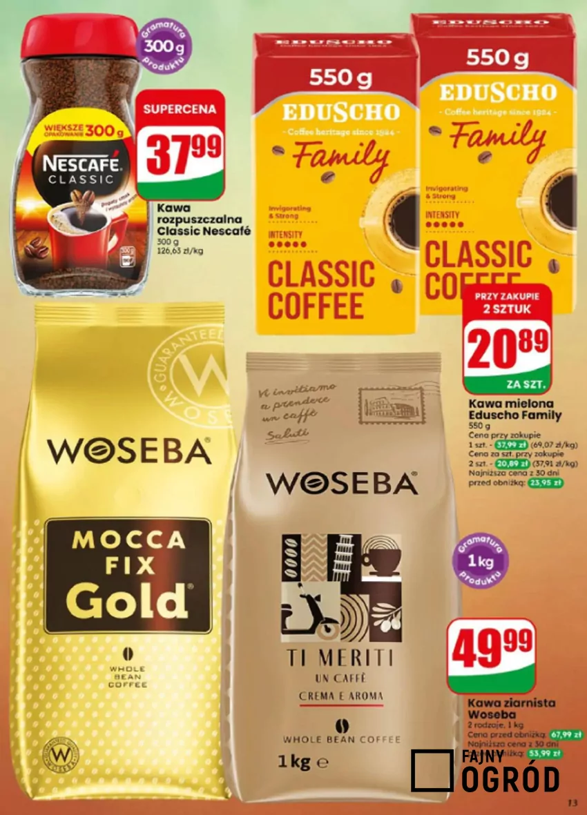 Kultowe kawy w promocji Dino - gazetka