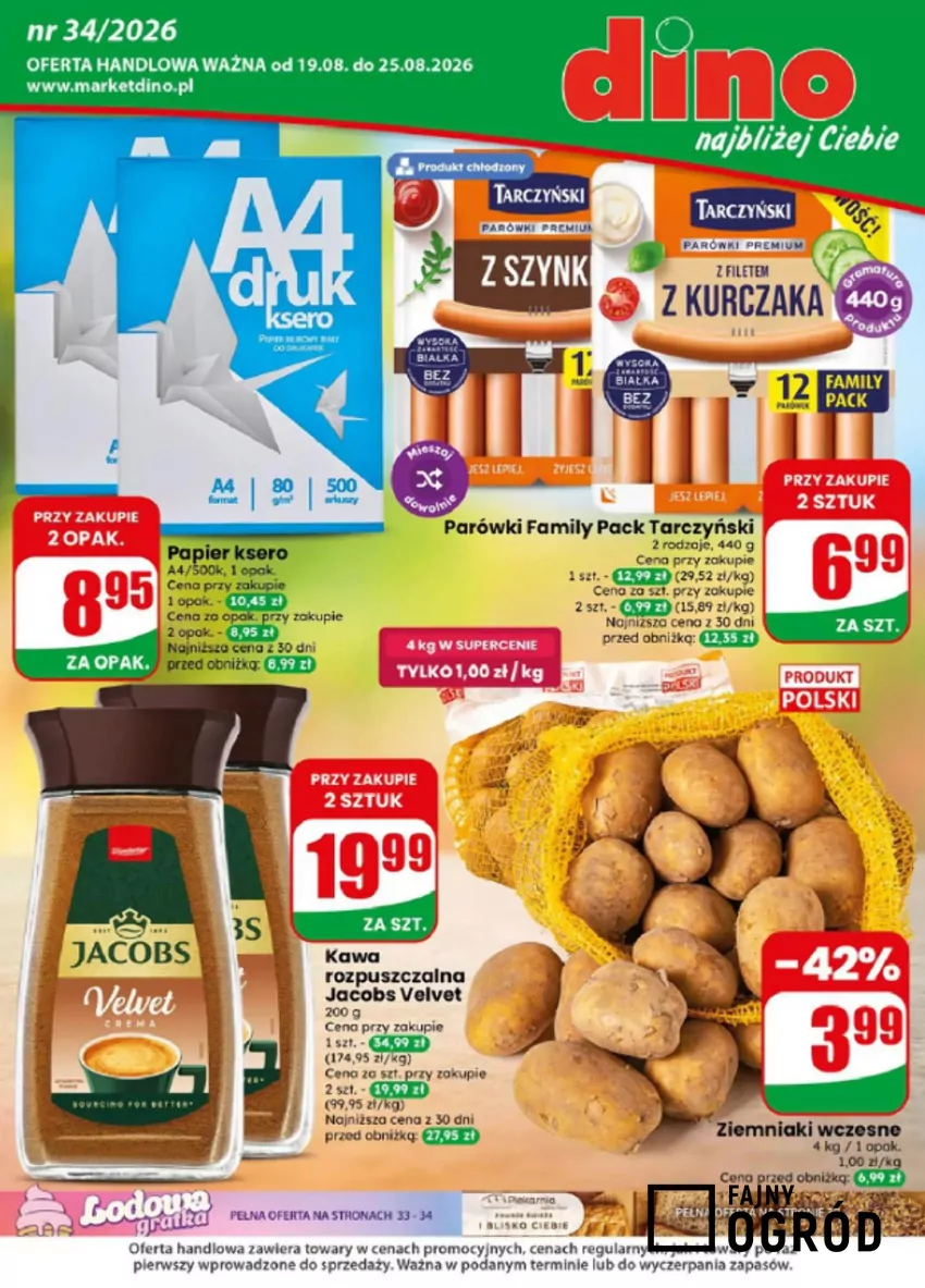 W Dino duże obniżki cen kultowych produktów Dino - gazetka
