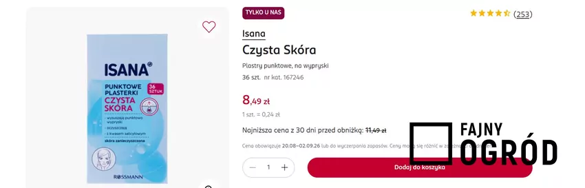 Plastry punktowe (36 szt.) za mniej niż 9 zł Rossmann - gazetka