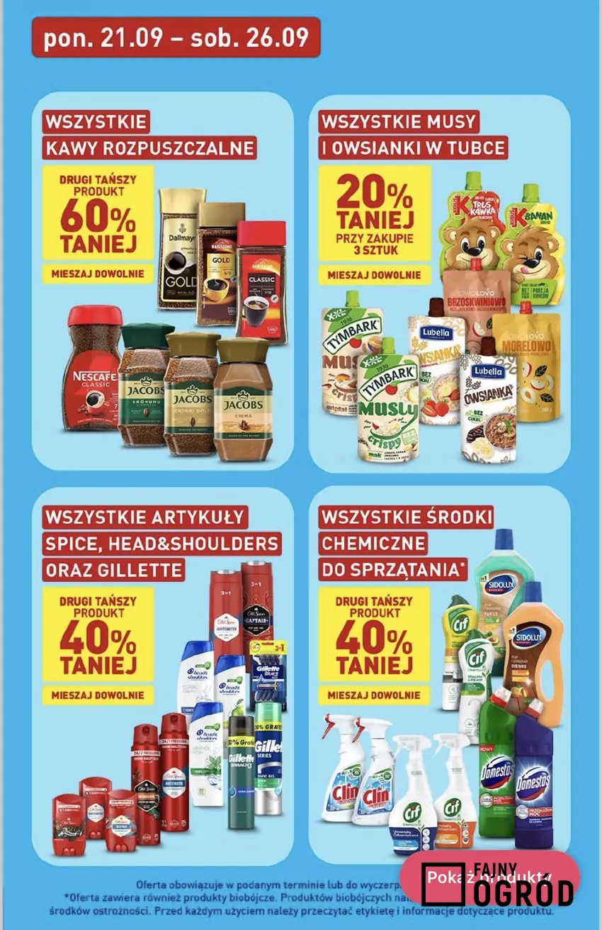 Wszystkie kawy rozpuszczalne z rabatem 60% hna drugą, tańszą sztukę w ALDI Promocje w ALDI