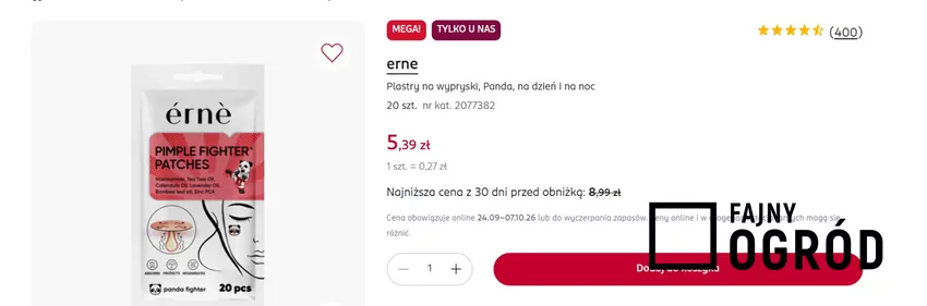 Plastry na wypryski w obniżonej cenie Rossmann - gazetka
