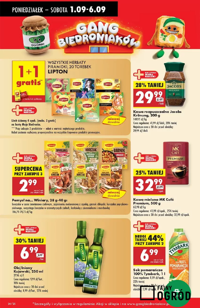 28% taniej za tę znakomitą kawę to bardzo atrakcyjny rabat Promocje w Biedronce