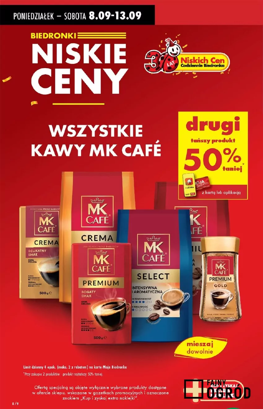 Wybierz takie kawy, jakie lubisz, ale maksymalnie 4 sztuki Promocje w Biedronce